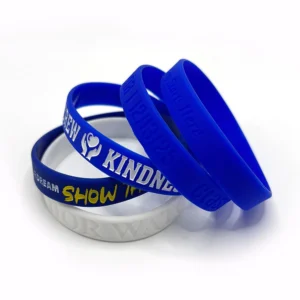 Custom Debossed Color Filled Wristbands