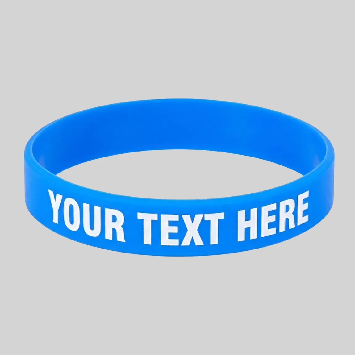 Custom Debossed Color Filled Wristbands