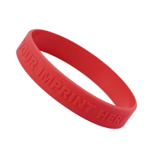 custom embossed wristbands