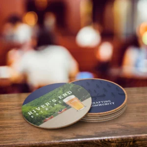 Custom Round Drink Coasters | 2 Sides