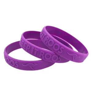 custom embossed wristbands