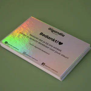 HOLOGRAPHIC SECURITY - HOLOGRAM CARD PRINTED